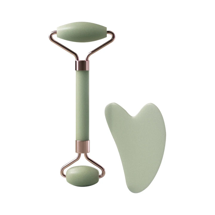 Rodillo para rostro, cuello, ojos, resina, instrumento de masaje facial, tabla de raspado.