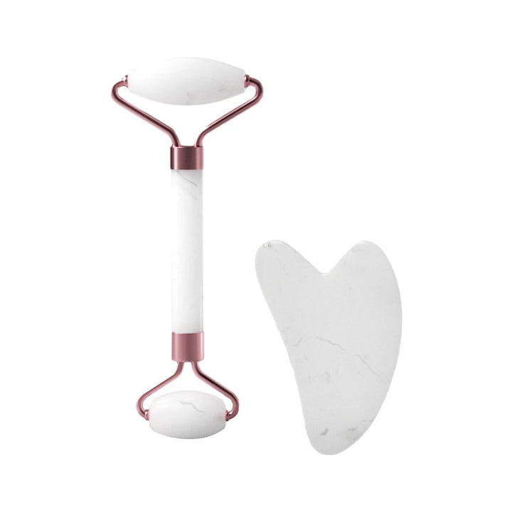 Rodillo para rostro, cuello, ojos, resina, instrumento de masaje facial, tabla de raspado.