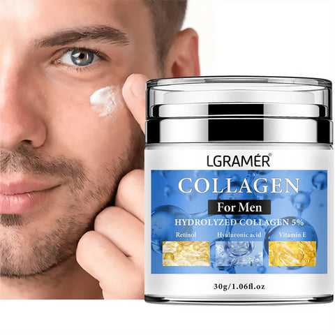 Crema antiarrugas para hombres, elimina arrugas en rostro y cuello.