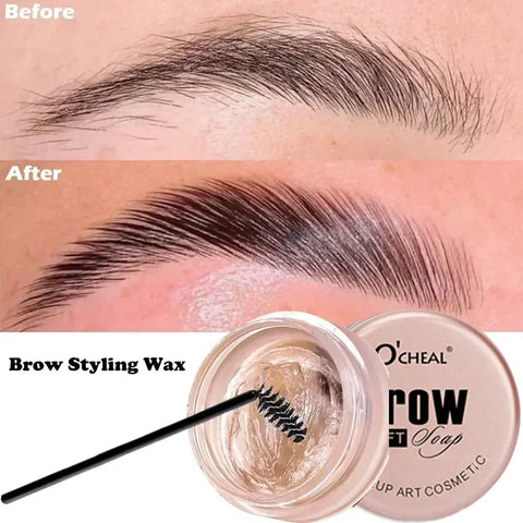 1 crema para peinar cejas 3D resistente al agua, maquillaje de secado rápido.