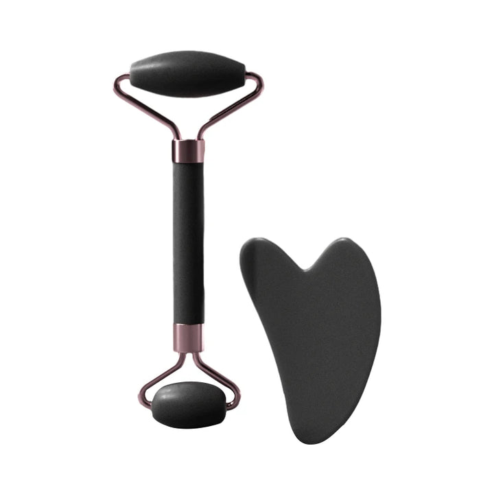 Rodillo para rostro, cuello, ojos, resina, instrumento de masaje facial, tabla de raspado.
