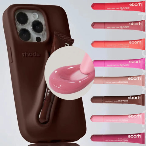 Funda con lapiz labial liquido hidratante.