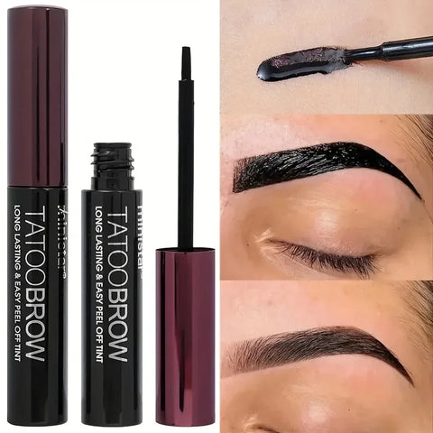 1 gel de tatuaje para cejas, semipermanente, resistente al agua y a las manchas.