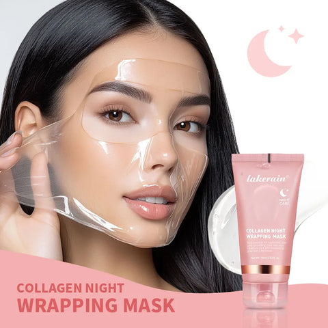 Mascarilla envolvente nocturna de colágeno.