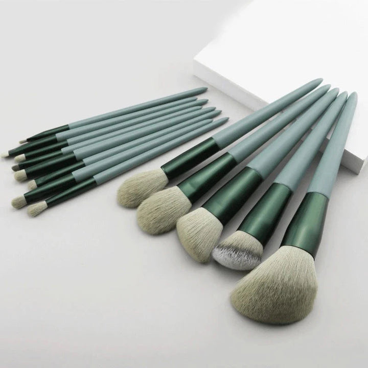 Juego de 13 brochas de maquillaje para mujer, para sombra de ojos.