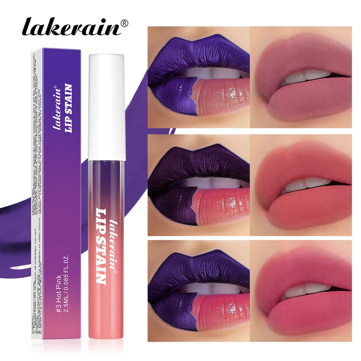 Brillo de labios Blading Peel and Stick, de larga duración, resistente al agua, color rosa.